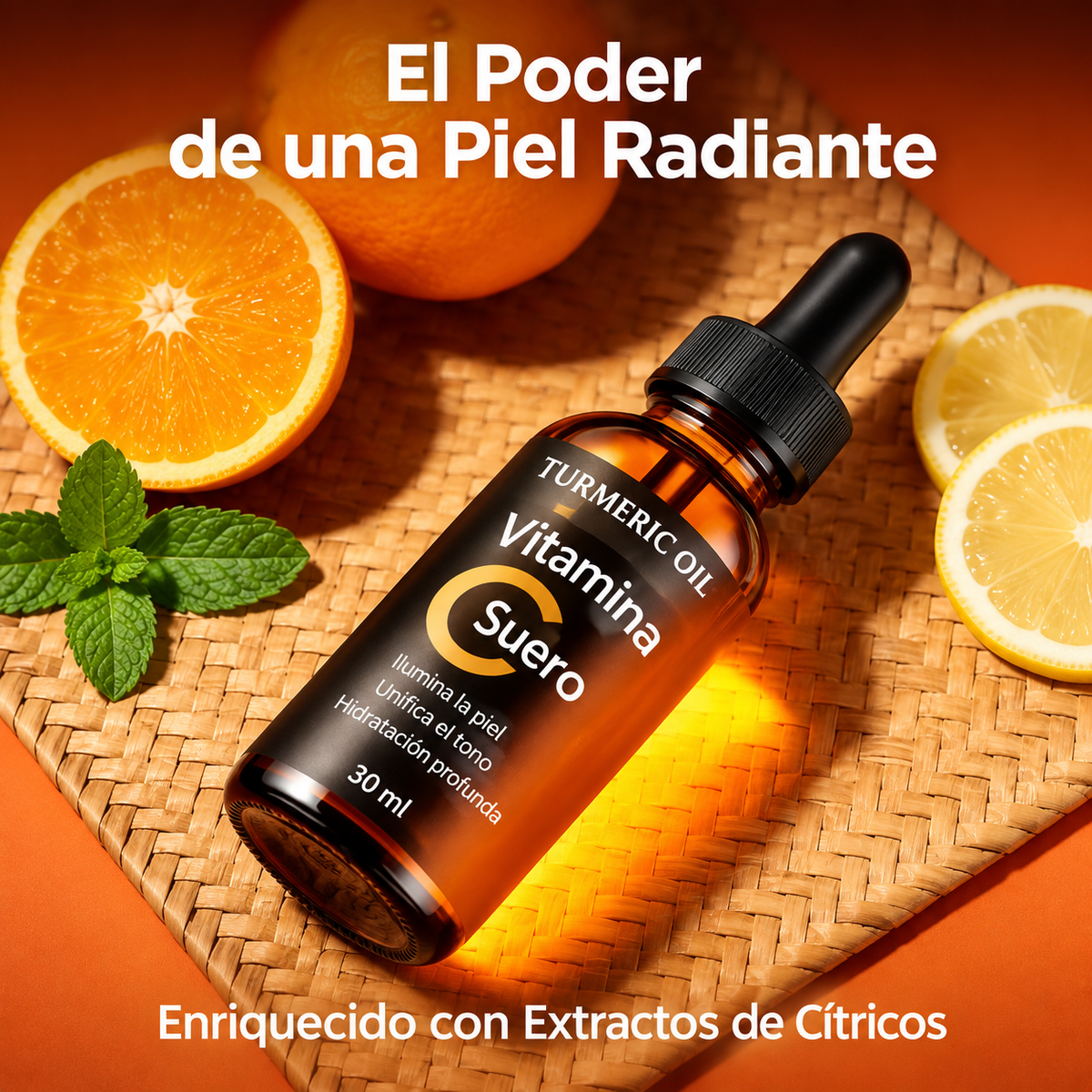Sérum Iluminador de Vitamina C y Ácido Hialurónico