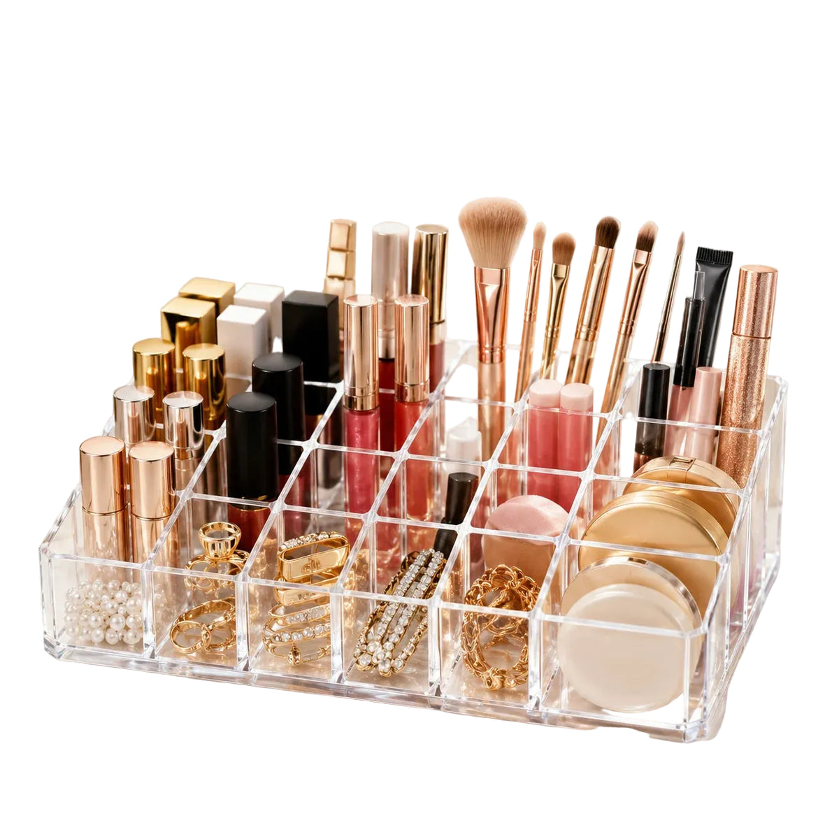 Organizador de Maquillaje Acrílico Multifuncional