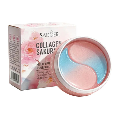 60 unidades de Parches de Ojos con Colágeno de Sakura – Hidratación y Luminosidad