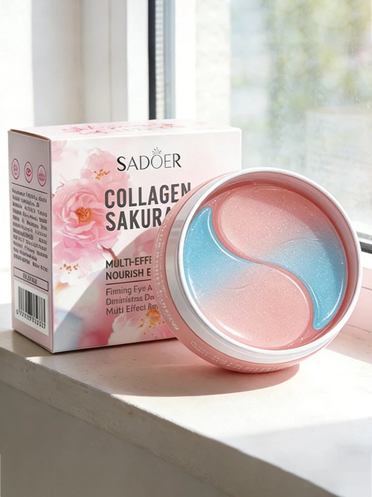 60 unidades de Parches de Ojos con Colágeno de Sakura – Hidratación y Luminosidad