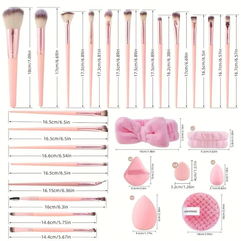Kit de Pinceles de Maquillaje Bella – Set Completo