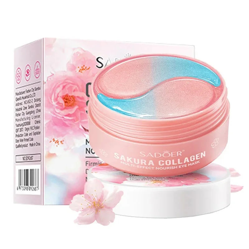 60 unidades de Parches de Ojos con Colágeno de Sakura – Hidratación y Luminosidad