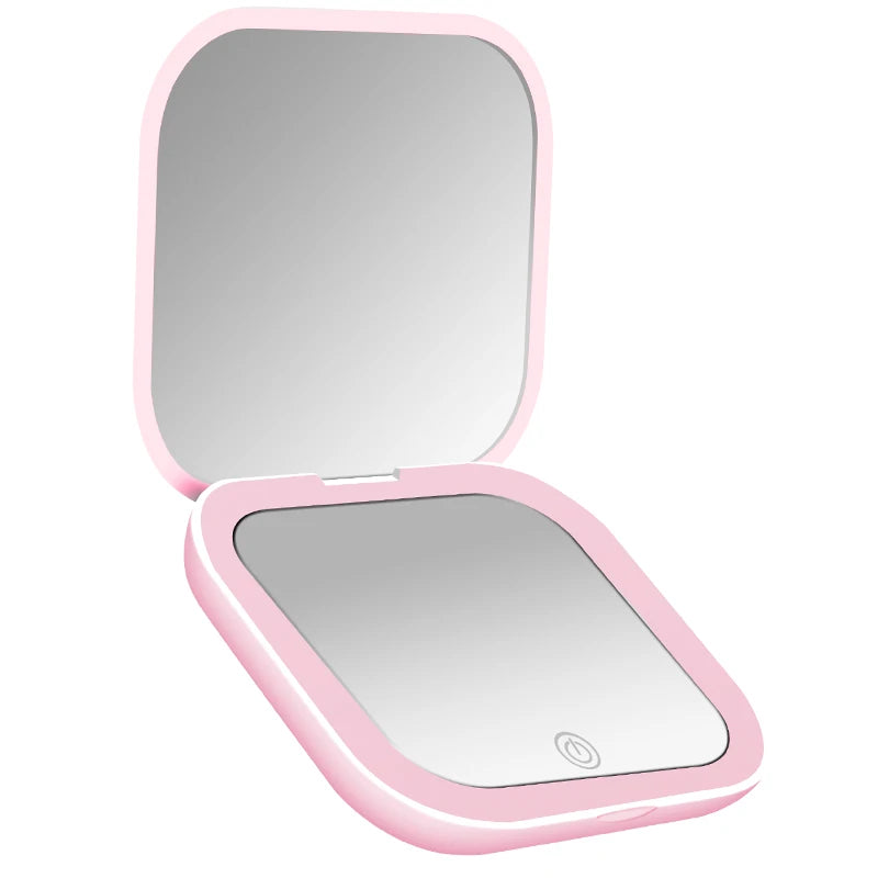 Espejo compacto con LED