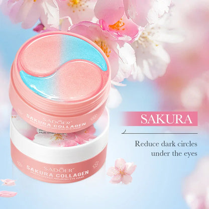 60 unidades de Parches de Ojos con Colágeno de Sakura – Hidratación y Luminosidad