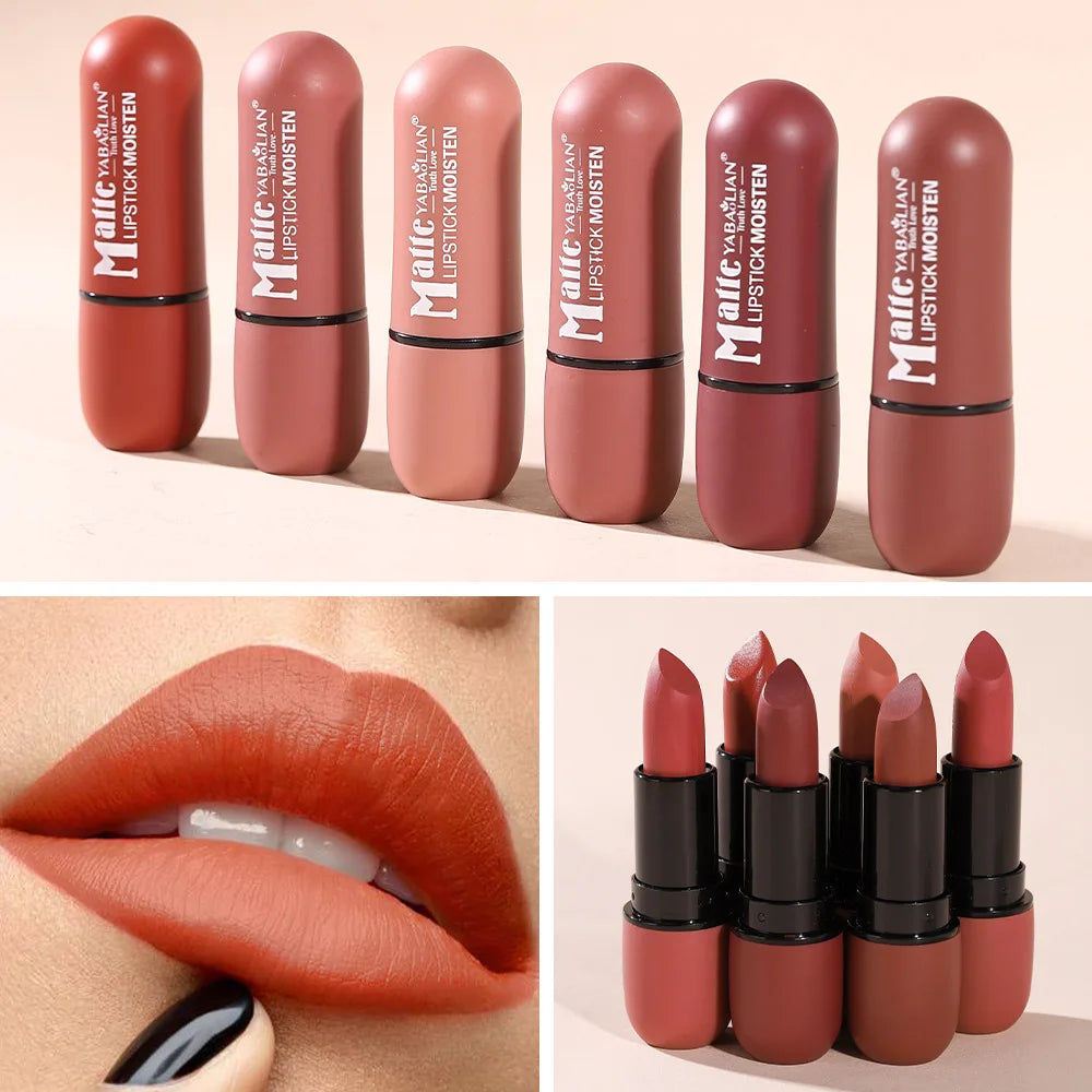 Labial Mate Velvet – 6 Colores