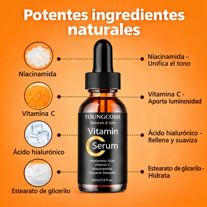Sérum Iluminador de Vitamina C y Ácido Hialurónico
