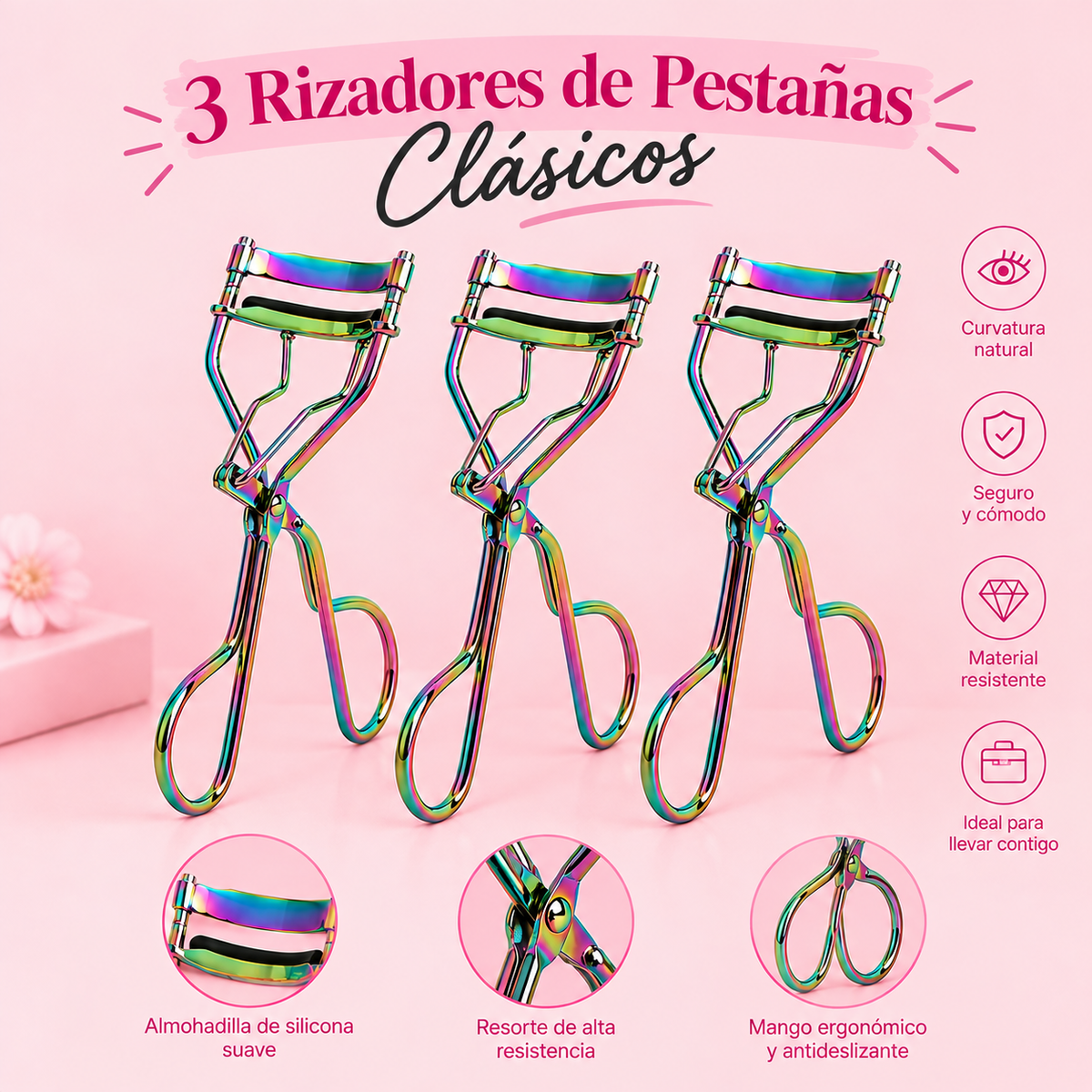 3 Rizadores de Pestañas Clásico