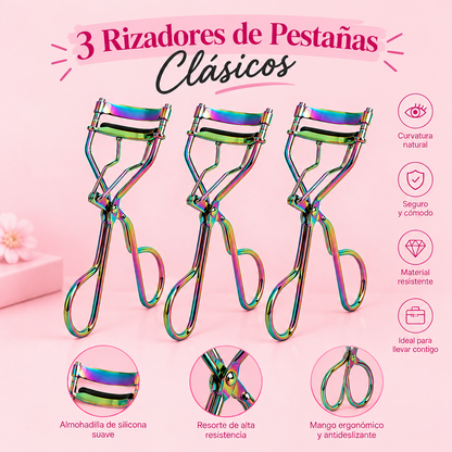 3 Rizadores de Pestañas Clásico